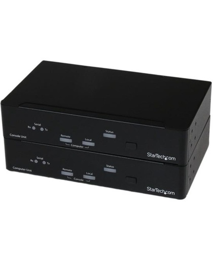 StarTech.com USB DVI KVM Console-Verlenger met Serieel & Audio via Glasvezel 2km