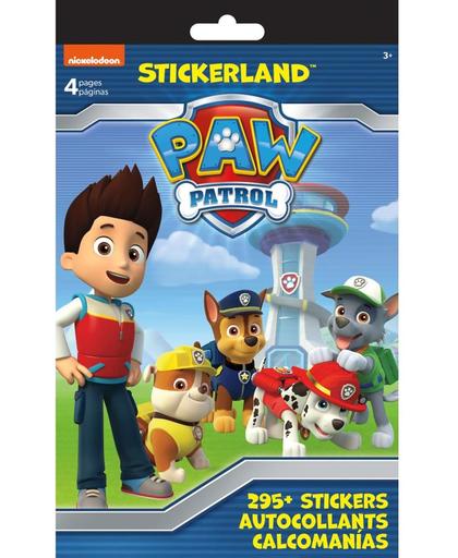 Paw Patrol Stickerboek met 4 vellen stickers