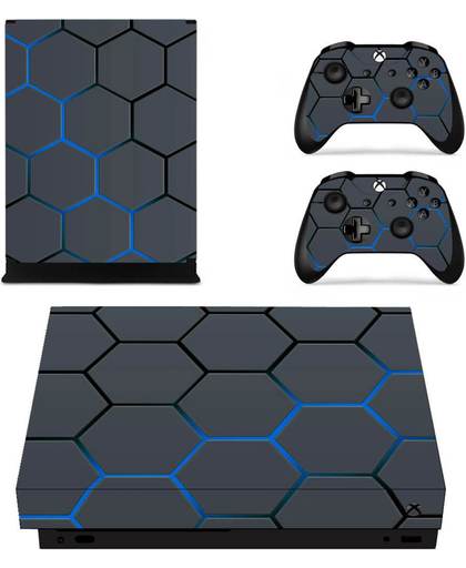 Hexagon Blue - Xbox One X skin