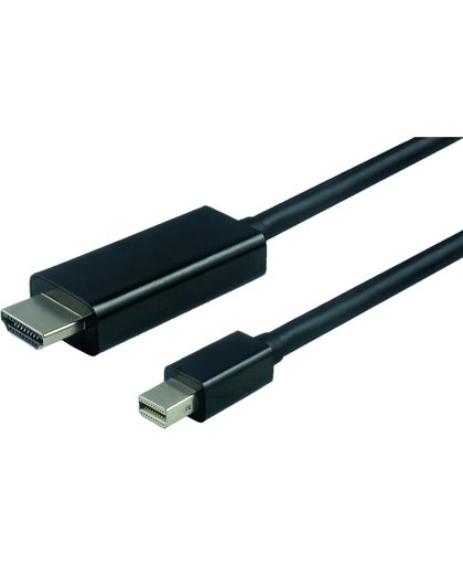 Value 11.99.5795 1m Mini DisplayPort HDMI Zwart DisplayPort kabel