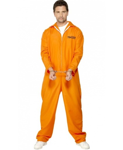 Oranje gevangenen kostuum 52-54 (l)