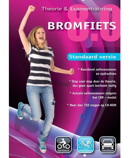 Educontract Bromfiets Theorie en Examen Training 8.0 Standaard - Nederlands/ DVD