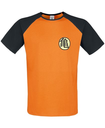 Dragon Ball Z - Kame Symbol T-shirt oranje-zwart