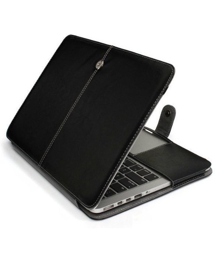 Geeek Leather Slim Sleeve MacBook 12 inch Zwart