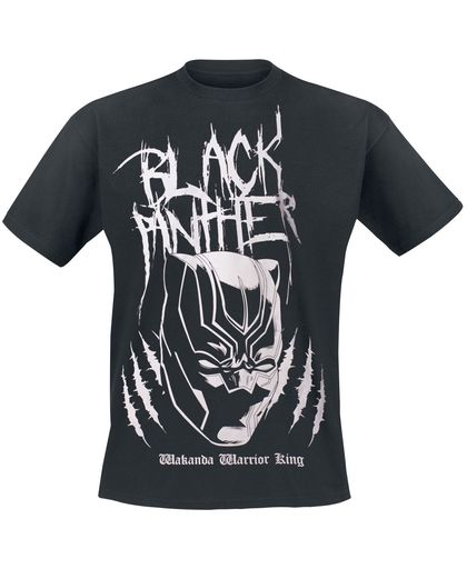 Black Panther Metal Tee Inspired T-shirt zwart