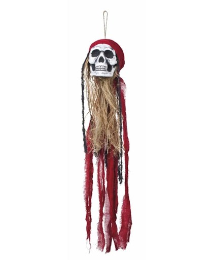 Hangdecoratie piraat schedel 90 cm