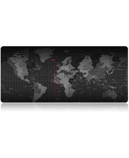 Gaming Muismat Groot – Design Wereldkaart 30 x 80 cm