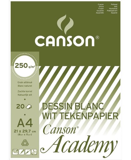 8x Canson Tekenblok Academy 21x29,7cm (A4)