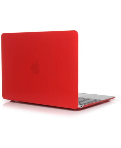 Lunso - hardcase hoes - MacBook 12 inch - glanzend rood
