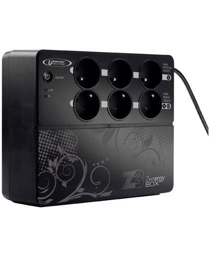 Infosec Z3 Zenergy Box 1000 1000VA 8AC-uitgang(en) Zwart UPS