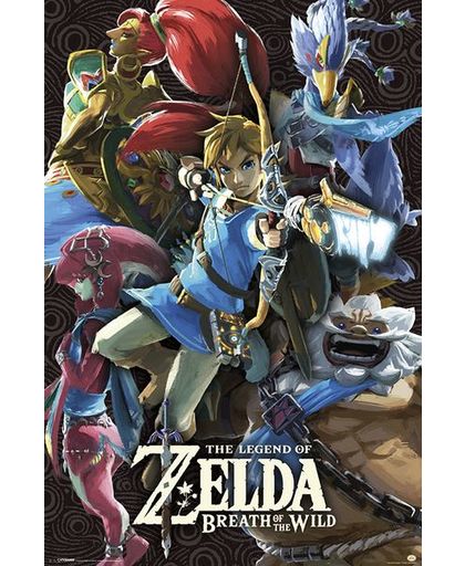 The Legend Of Zelda Breath Of The Wild - Divine Beasts Poster meerkleurig