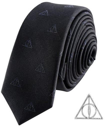 Harry Potter Deathly Hallows Stropdas en Pin in luxe doos