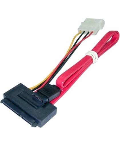 Lindy SATA Cable - Combined Data & Power SATA 7 Pin, SATA 7 Pin SATA 15 Pin, 5&frac14;'' kabeladapter/verloopstukje