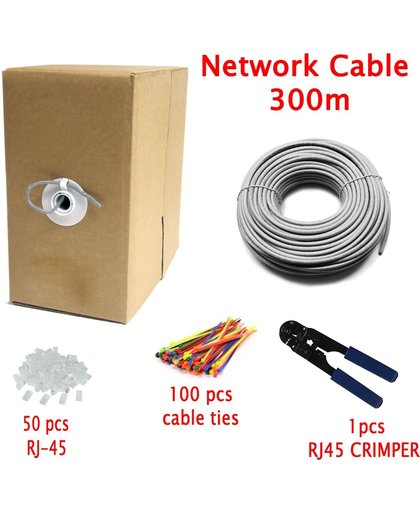 Multi-Kabel cat5ftp300Mi - Cat 5 UTP-kabel - RJ45 - 300 m - grijs