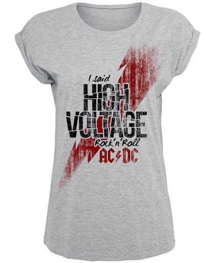 AC/DC High voltage Girls shirt heather grey