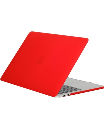 For 2016 New Macbook Pro 13.3 inch A1706 & A1708 Laptop Frosted structuur PC beschermings hoesje (rood)
