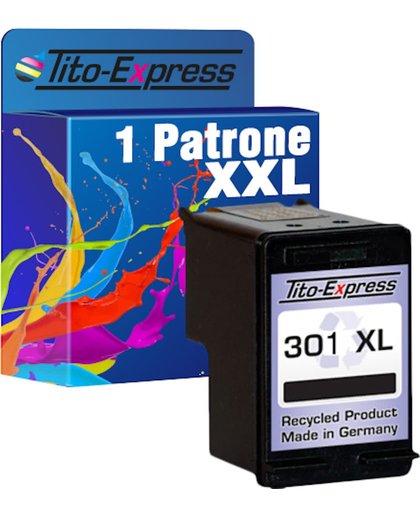 PlatinumSerie® 1 Cartridge/Patronen compatibel voor HP 301 XL Black met chip zodat de vulstand weer gaat
