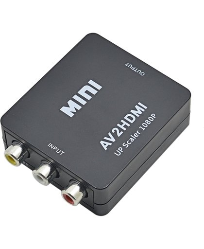 Gorillz - Tulp Naar HDMI Converter - AV / Composiet RCA To HDMI Audio Video Kabel AdapterMini AV2HDMI Converter 1080P