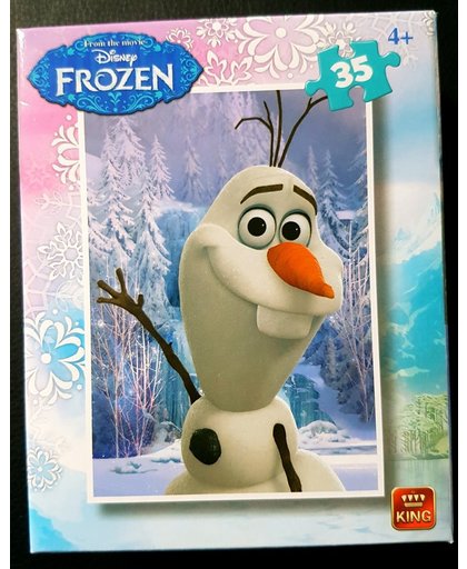 King Mini Legpuzzel Frozen - Olaf 35 Stukjes