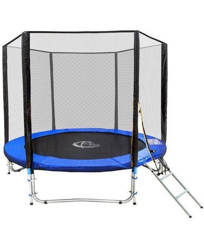 Trampoline outdoor tuintrampoline met veiligheids net en ladder 305 cm 10 ft 401332