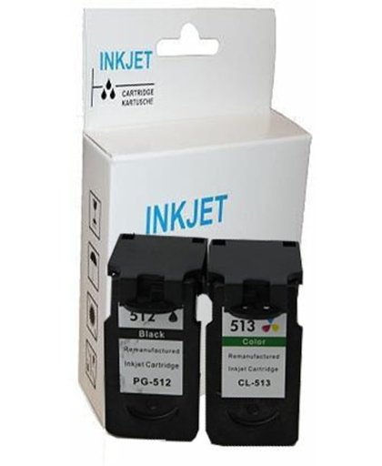 Toners-kopen.nl PG512 CL513Opmerkingen : met niveau-indicatorVerpakking : wit Label Set 2x alternatief - compatible inkt cartridge voor Canon PG512+CL513 met niveau-indicator