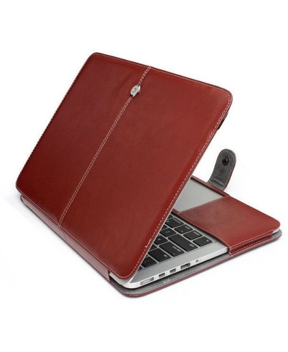 Leather Slim Sleeve MacBook 12 inch Bruin