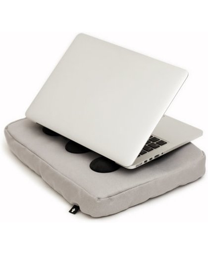 Bosign laptopkussen max 14" Zilver siliconen doppen voor luchtafvoer