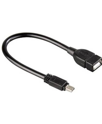 Hama 00039626 0.15m Mini-USB B USB A Mannelijk Vrouwelijk Zwart USB-kabel
