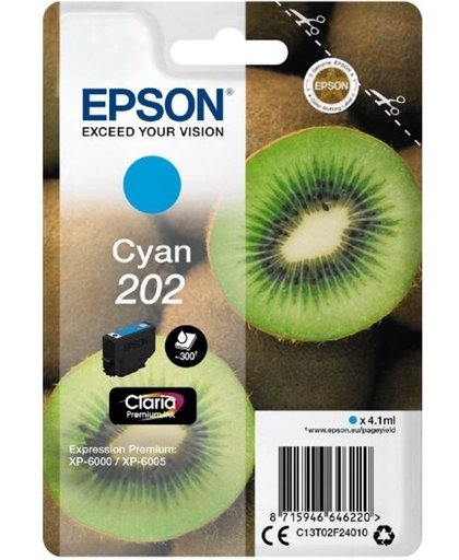 Epson 202 inktcartridge Cyaan 4,1 ml 300 pagina's