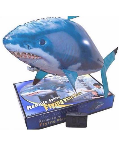 Radiografisch bestuurbare haai - helium ballon - bestuurbare vis - bestuurbaar speelgoed - 119x91cm - exclusief helium - DisQounts