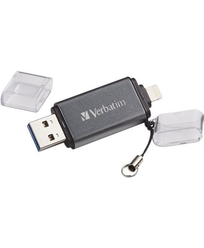 Verbatim iStore 'n' Go 64GB USB 3.0 (3.1 Gen 1) USB-Type-A-aansluiting Grijs USB flash drive