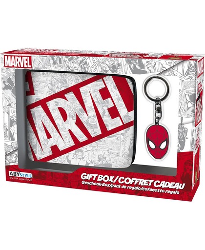 Spiderman  - Cadeauset -  portemonnee  + sleutelhanger - MARVEL