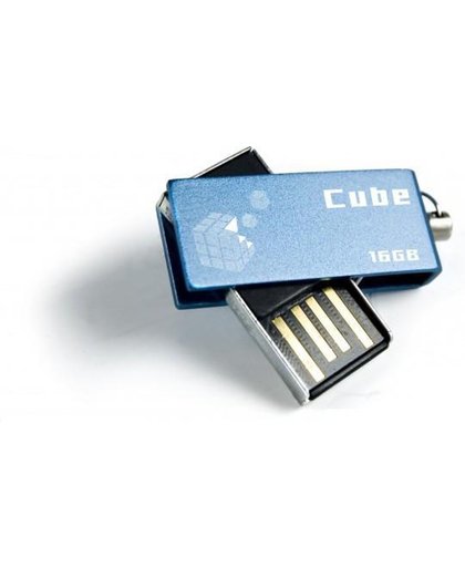 Goodram 16GB USB 2.0 Cube 16GB USB 2.0 Capacity Blauw USB flash drive
