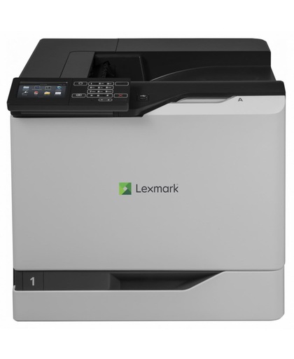 Lexmark CS820de - Printer - kleur - Dubbelzijdig - laser - A4/Legal - 1200 x 1200 dpi - tot 57 ppm (mono) / tot 57 ppm (kleur) -capaciteit: 650 vellen - USB 2.0, Gigabit LAN, USB 2.0 host