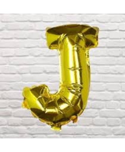 Balloon - Gold Foil Letter - J