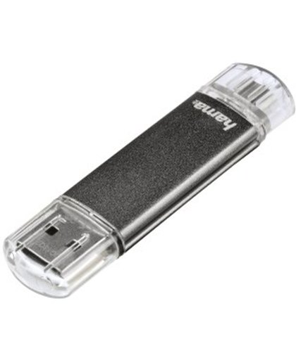 Hama Laeta Twin 16GB USB 2.0 - 2.0 Micro Grijs USB flash drive