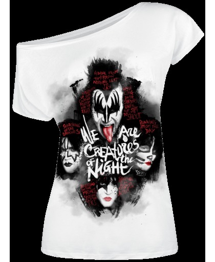 Kiss Creatures Of The Night Girls shirt wit