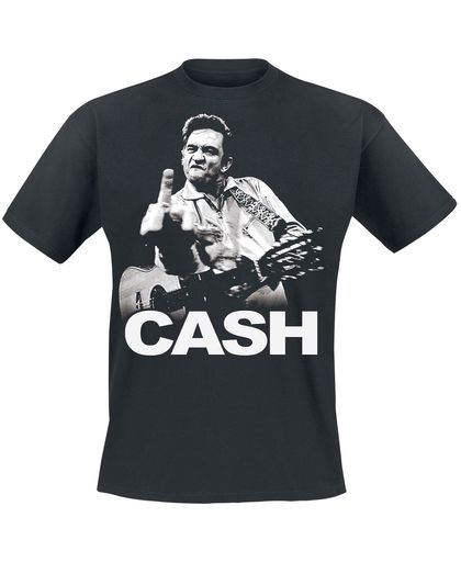 Cash, Johnny Flippin T-shirt zwart
