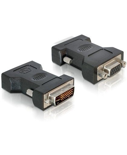 DeLOCK VGA 15pin F <gt/> DVI 24+5 M DVI-I 15pin VGA Zwart kabeladapter/verloopstukje