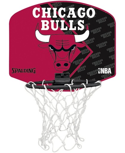 Spalding Basketbal Miniboard Chicago Bulls Zwart/Rood