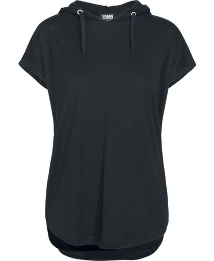 Urban Classics Ladies Sleeveless Jersey Hoodie Girls shirt zwart