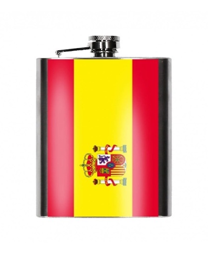 Heupfles Spaanse vlag 200 ml - Spanje heupflacon
