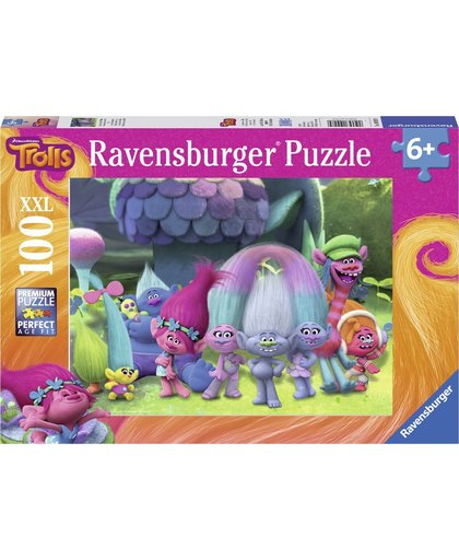 Ravensburger puzzel Trolls. Pret met de trollen - Legpuzzel - 100 stukjes