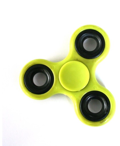 2 x Super Fidget Spinner – Lime (Geel/Groen) - Hand Spinner Draaier - Stress verminderende Speel Spinner - Stress Spinner Handspinner