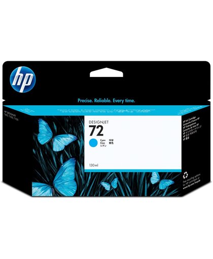 HP 72 cyaan DesignJet , 130 ml inktcartridge
