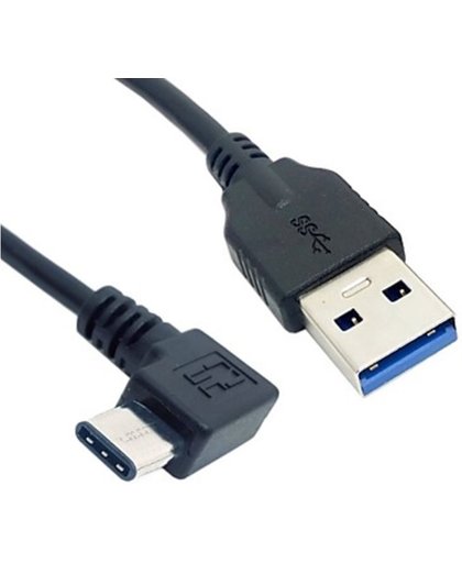 Coretek USB-C naar USB kabel haaks - USB3.0 - 1 meter