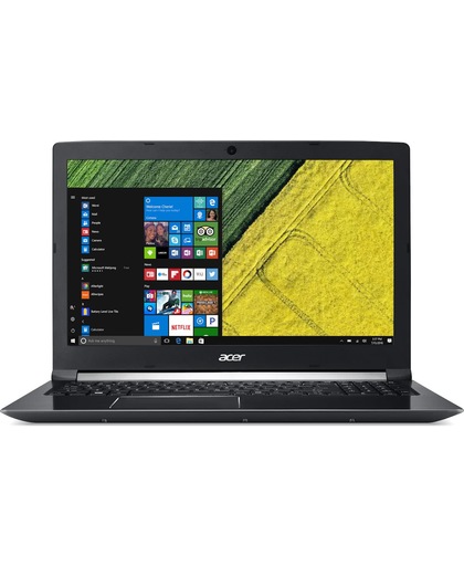 Acer Aspire A715-71G-51VT Zwart Notebook 39,6 cm (15.6") 1920 x 1080 Pixels 2,5 GHz Zevende generatie Intel® Core™ i5 i5-7300HQ