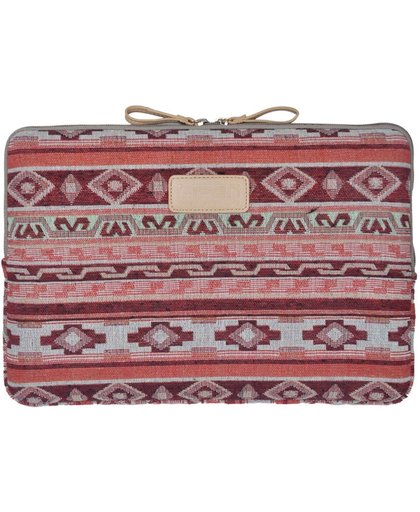 Lisen – Laptop Sleeve tot 15.4 inch – Bohemian Style – Rood/Roze