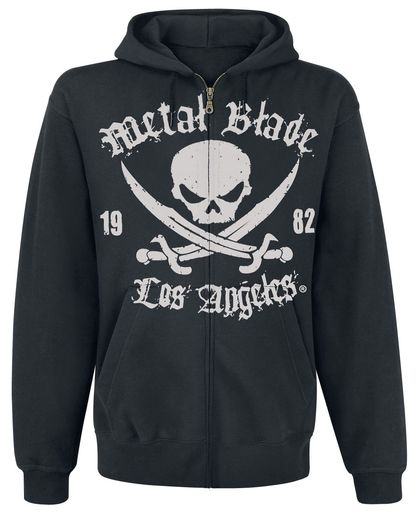 Metal Blade Pirate Logo Vest met capuchon zwart