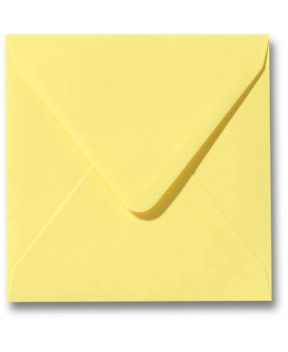 Luxe Enveloppen 14x14 cm Kanarie Geel (30 stuks)
